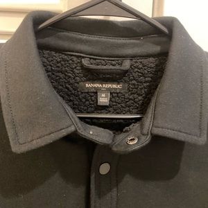 Banana Republic sherpa-lined shirt jacket